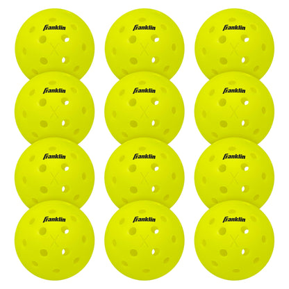 Franklin Sports X-40 Outdoor Pickleballs - Official Ball of USA Pickleball, APP Tour + US Open - Regulation Size