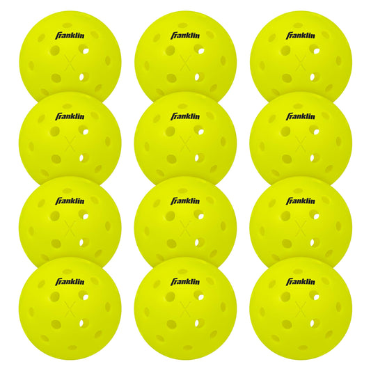 Franklin Sports X-40 Outdoor Pickleballs - Official Ball of USA Pickleball, APP Tour + US Open - Regulation Size