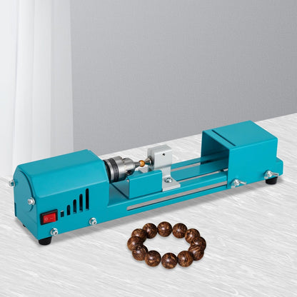 Mini Lathe Machine,Wood Lathe Milling Machine,Multi-Purpose Professional Wood Table Top Lathe Home DIY Grinder Tool for Punching, Engraving, Sanding, Cutting