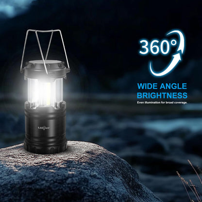 LED Camping Lantern, Battery Operated, 2 Pack