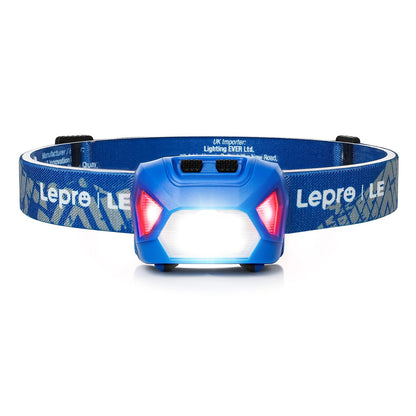 Lepro Headlamp Battery Powered Waterproof LED Headlight 2 Pack - Blue