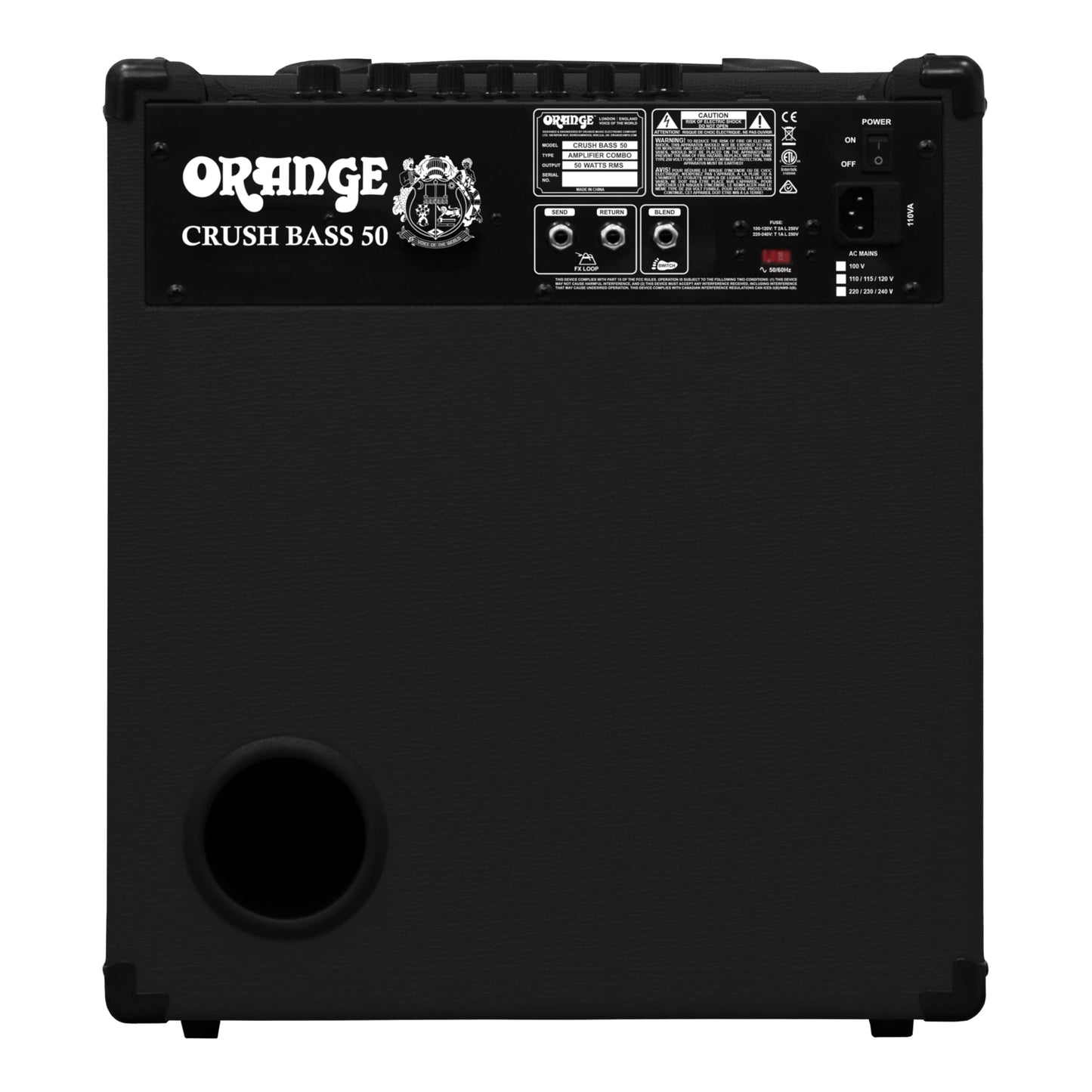 Orange Crush Bass 100W Bass Guitar Combo Amp, Orange