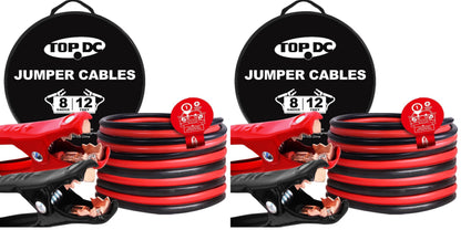 TOPDC 4 Gauge 20 Feet Jumper Cables for Car, SUV and Trucks Battery, Heavy Duty Automotive Booster Cables for Jump Starting Dead or Weak Batteries with Carry Bag, (TD-P0420)
