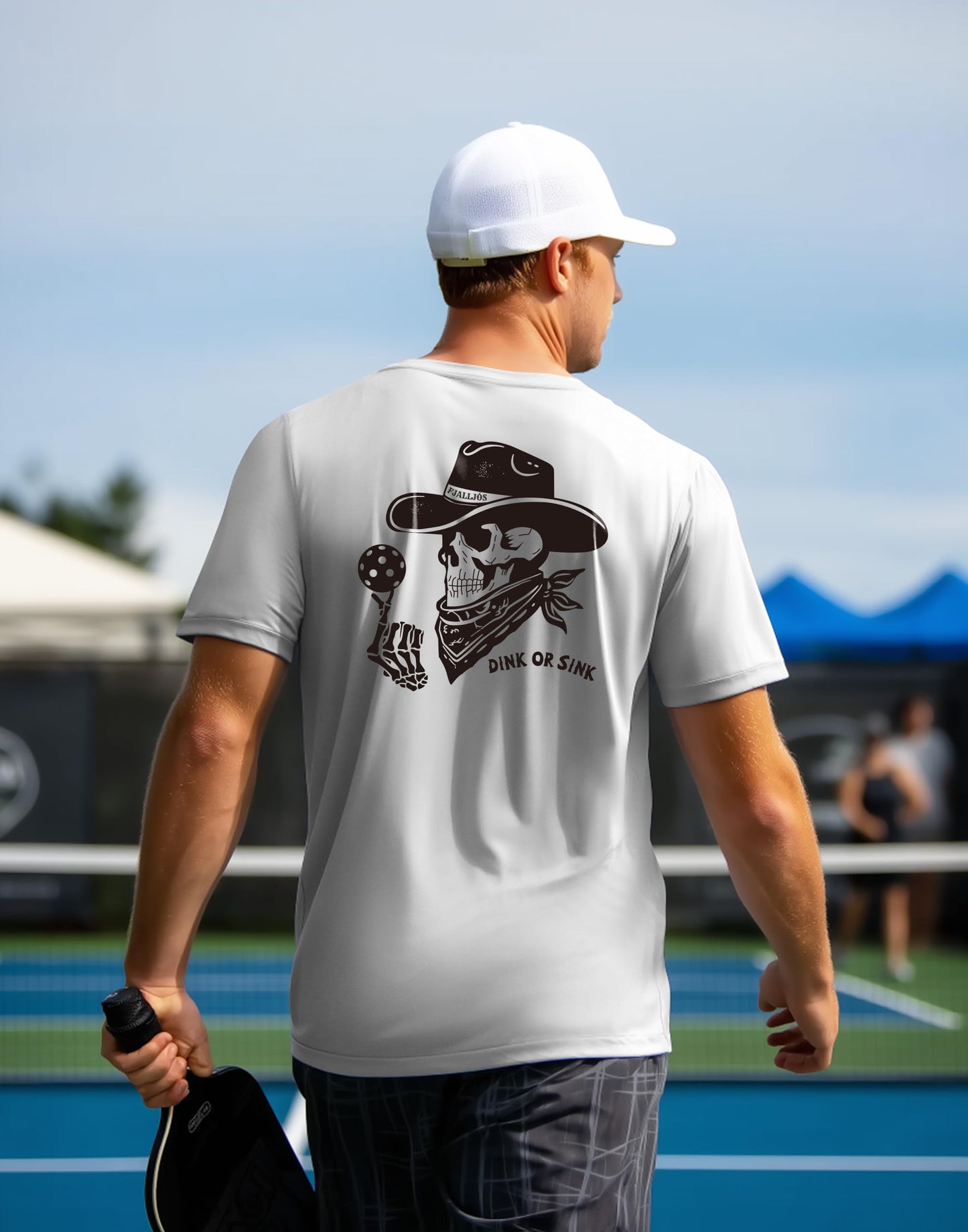 Pickleball Shirts for Men - UPF 50+ Quick Dry Performance Tee Short Sleeve T-Shirt for Pickleball Players