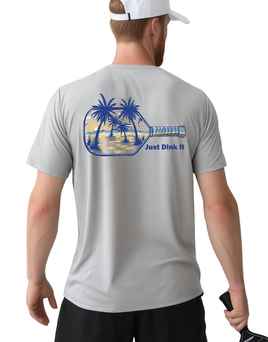 Pickleball Shirts for Men - UPF 50+ Quick Dry Performance Tee Short Sleeve T-Shirt for Pickleball Players