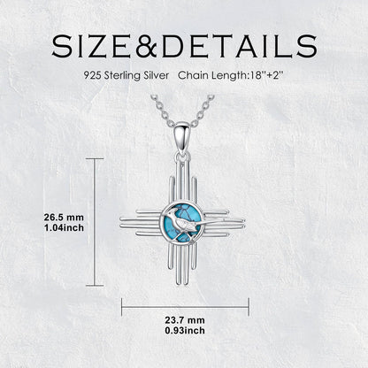 PROESS Sterling Silver Kokopelli Necklace Southwestern Jewelry Gifts for Men Women