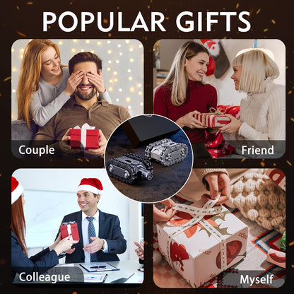 4 in 1 Fidget Slider Roller Chain Spinner Combo, Metal Chain Fidget Toy with Tactile Feedback & Clicking Sounds, Stress Relief Sensory Toy for Adults, Focus Tool for Work Study Waiting