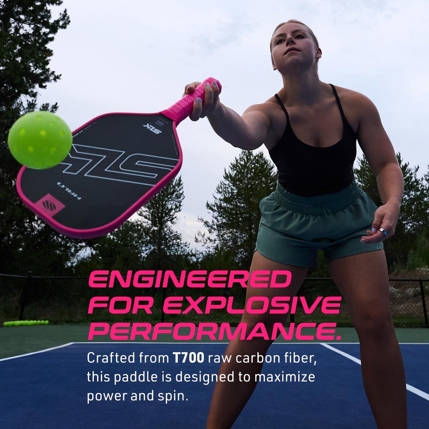 Selkirk Sport SLK Halo Raw Carbon Fiber Pickleball Paddle | Designed in The USA | Choose The T700 Raw Carbon Fiber Power, 18k Ultraweave Control, or Aramid Fiber Linkweave Thermoformed Pro