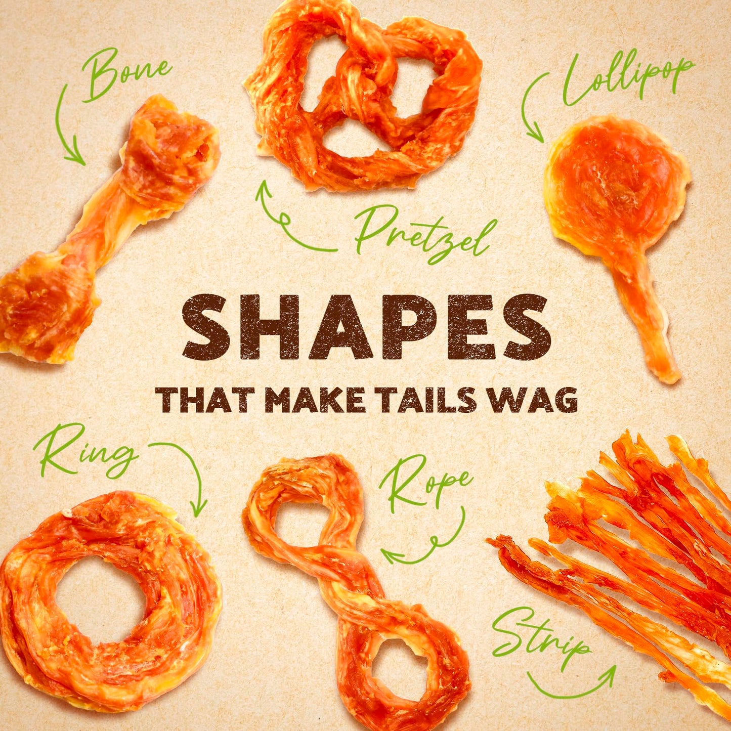 AFreschi Turkey Tendons for Dogs, USA-Sourced, Healthy Dog Treats, Rawhide-Free Puppy Chews, Long Lasting, All Natural, Hypoallergenic Dog Treats for Large Breeds, 1 Count Pack Bone (L)