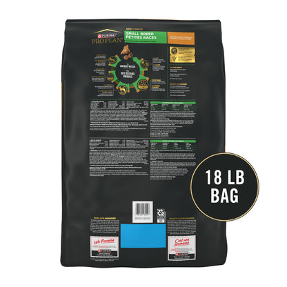 Purina Pro Plan Small Breed Dog Food Shredded Blend Chicken and Rice Formula With Guaranteed Live Probiotics - 34 lb. Bag