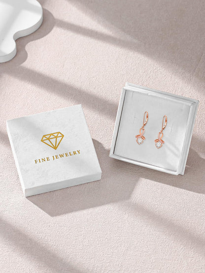 Dangle Earrings 925 Sterling Silver Leverback Earrings Birthday Gift Christmas Sterling Silver Jewelry for Women