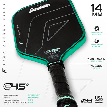 Franklin Sports PRO Pickleball Paddles – C45 Carbon Fiber Series - Official USAP + UPA Approved – Pro Player Design
