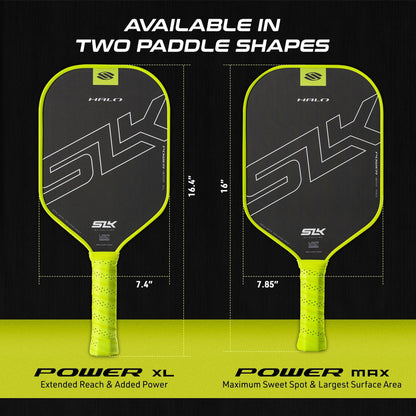 Selkirk Sport SLK Halo Raw Carbon Fiber Pickleball Paddle | Designed in The USA | Choose The T700 Raw Carbon Fiber Power, 18k Ultraweave Control, or Aramid Fiber Linkweave Thermoformed Pro