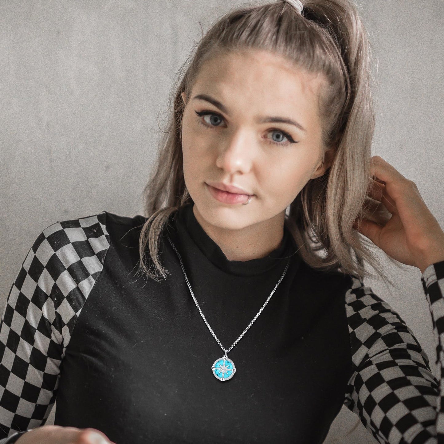 Turquoise Jewelry for Women Men 925 Sterling Silver Pendant Urn Necklaces for Ashes Picture Locket Necklace Thor Hammer Yggdrasil Virgen De Guadalupe St Michael Christopher Judas Witches Knot Necklace