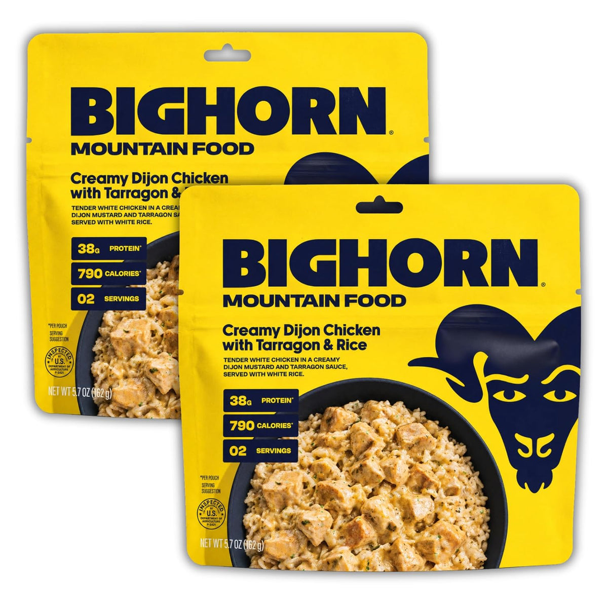 BIGHORN Chicken Coop Expedition Pack, 8 Freeze Dried Backpacking Meals | 304g protein, 5,760 calories, 16 servings, backpacking meal kit, camp food, chef-crafted flavors