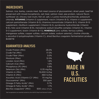 Purina Pro Plan Sensitive Skin and Stomach Dog Food Small Breed, Adult Salmon & Rice Formula - 4 lb. Bag