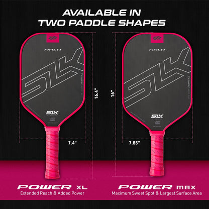 Selkirk Sport SLK Halo Raw Carbon Fiber Pickleball Paddle | Designed in The USA | Choose The T700 Raw Carbon Fiber Power, 18k Ultraweave Control, or Aramid Fiber Linkweave Thermoformed Pro