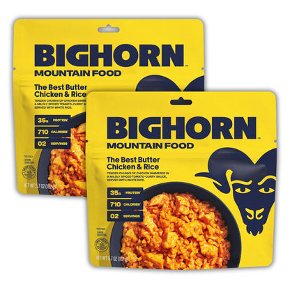 BIGHORN Chicken Coop Expedition Pack, 8 Freeze Dried Backpacking Meals | 304g protein, 5,760 calories, 16 servings, backpacking meal kit, camp food, chef-crafted flavors