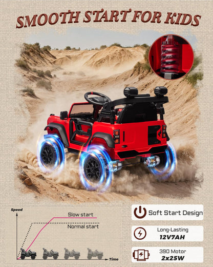 First Ride On 24V Ride on Toys for Big Kids, Licensed Ford Bronco Raptor 2 Seater Ride on Cars with Remote Control, Ride on Truck w/ 4-Wheeler Suspension, 3 Speeds, Led Lights, Bluetooth (24V, Pink) | First Ride On, 24V, for Big Kids, 2 Seater, with Remot