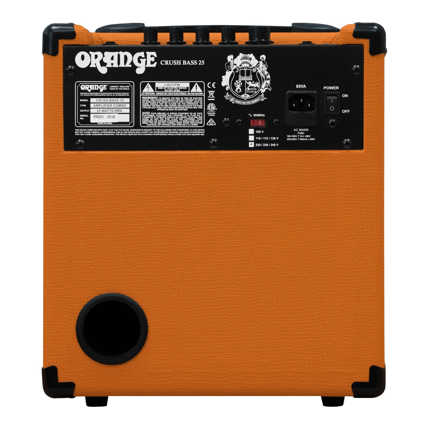 Orange Crush Bass 100W Bass Guitar Combo Amp, Orange