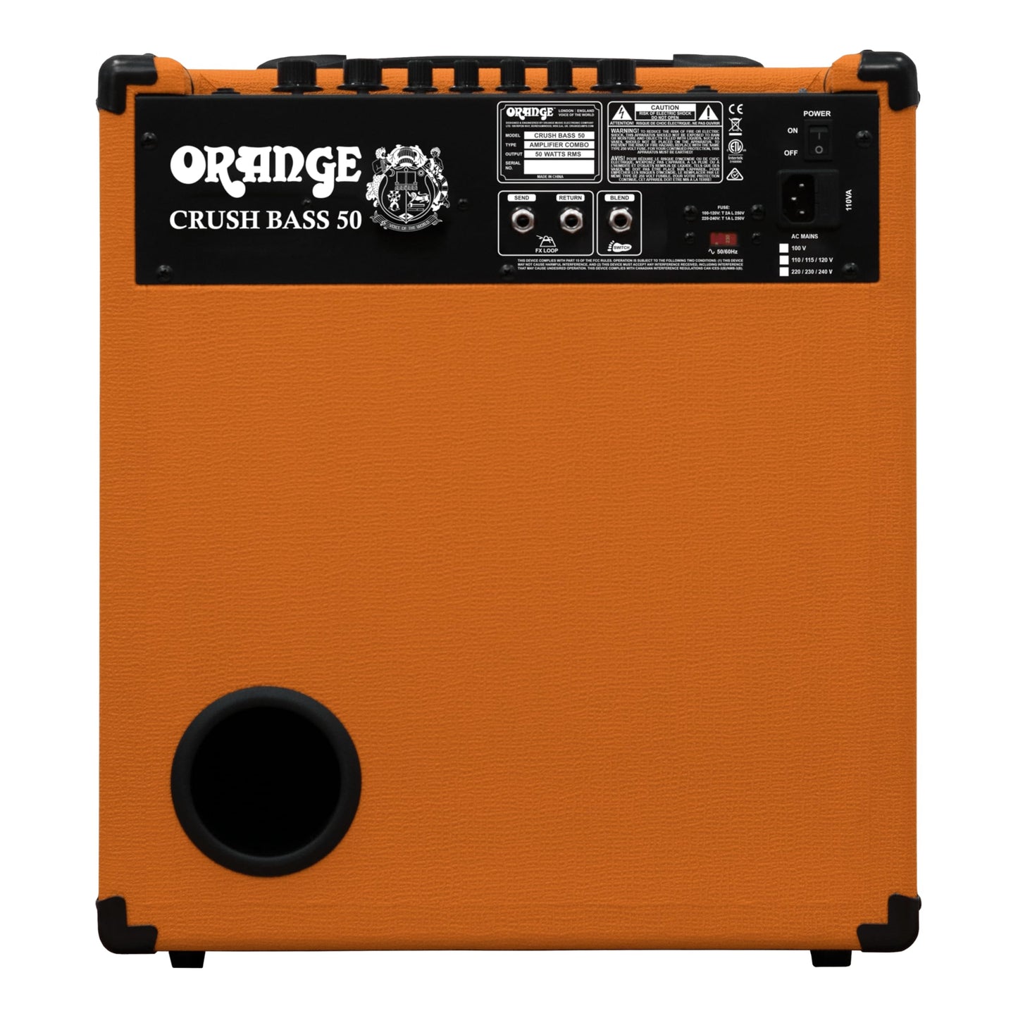 Orange Crush Bass 100W Bass Guitar Combo Amp, Orange