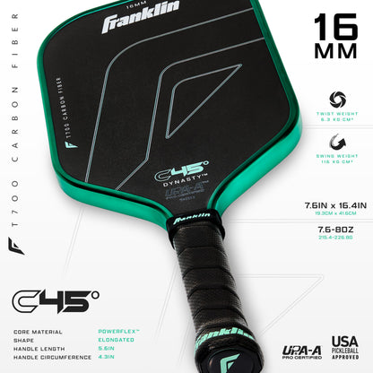 Franklin Sports PRO Pickleball Paddles – C45 Carbon Fiber Series - Official USAP + UPA Approved – Pro Player Design