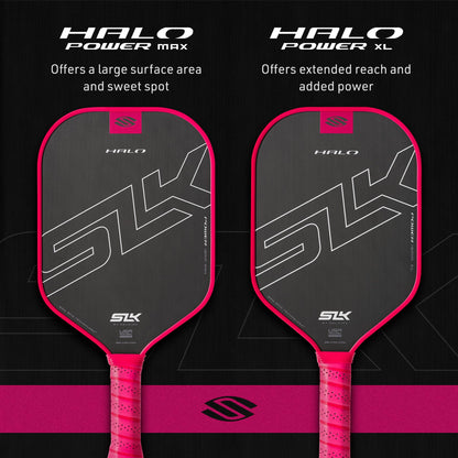 Selkirk Sport SLK Halo Raw Carbon Fiber Pickleball Paddle | Designed in The USA | Choose The T700 Raw Carbon Fiber Power, 18k Ultraweave Control, or Aramid Fiber Linkweave Thermoformed Pro