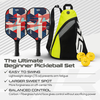 Selkirk Sport SLK Pickleball Paddles Set of 2 | Designed in The USA | Choose The SLK Neo Graphite, SLK Neo Fiberglass Pickleball Set or SLK Atlas Pickleball Bundle