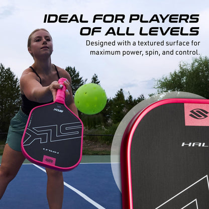 Selkirk Sport SLK Halo Raw Carbon Fiber Pickleball Paddle | Designed in The USA | Choose The T700 Raw Carbon Fiber Power, 18k Ultraweave Control, or Aramid Fiber Linkweave Thermoformed Pro