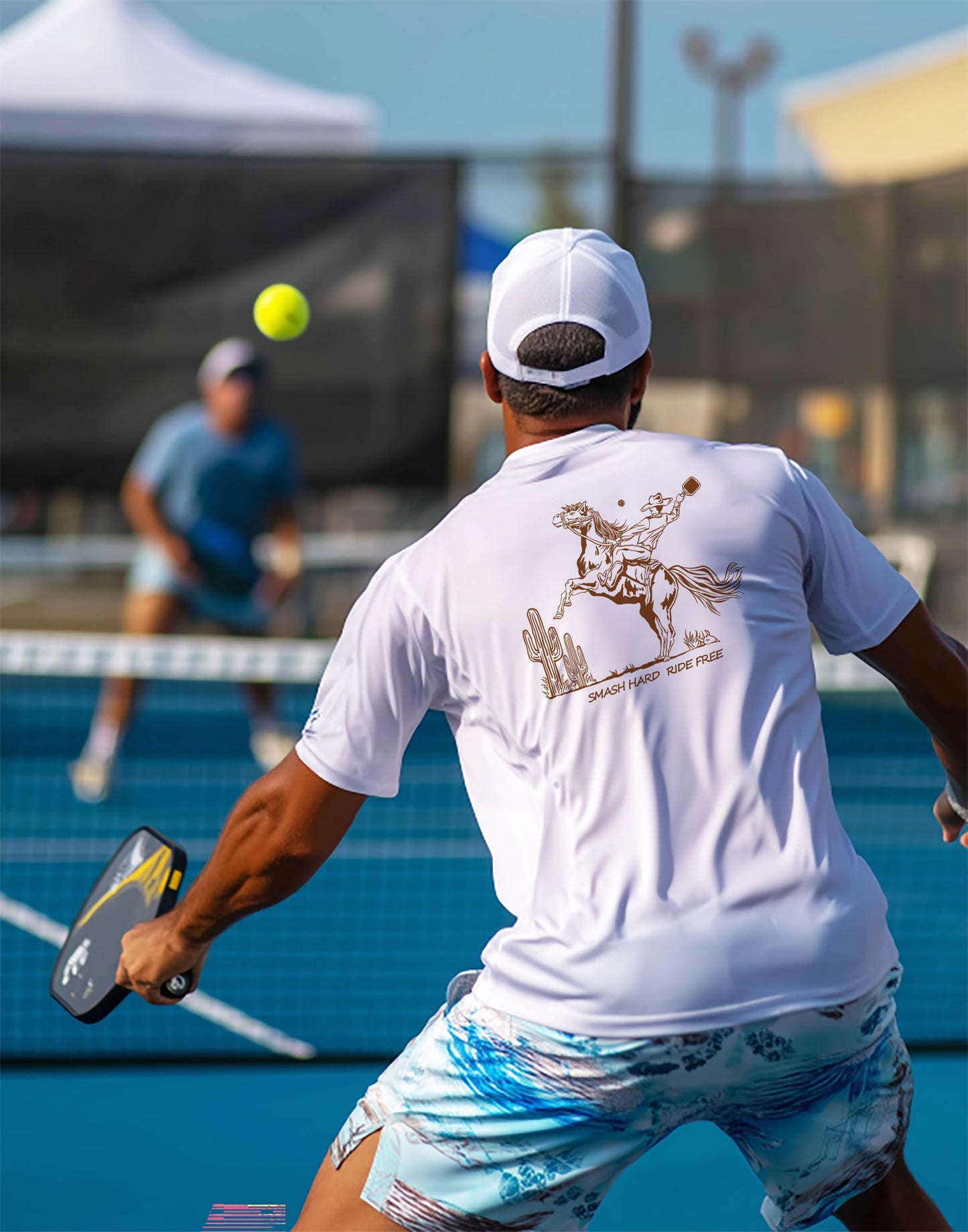 Pickleball Shirts for Men - UPF 50+ Quick Dry Performance Tee Short Sleeve T-Shirt for Pickleball Players