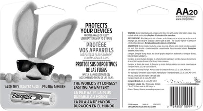 Energizer AA Batteries, MAX Double AA Battery Alkaline, 4 Count