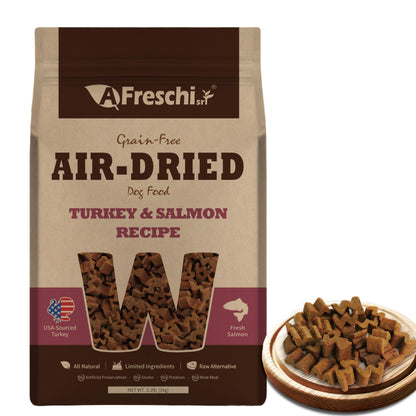 AFreschi Air-Dried Dog Food Turkey Recipe 2.2 lb, All-Natural, Complete & Balanced, Single-Animal Protein, Grain-Free, High-Protein, Limited Ingredients
