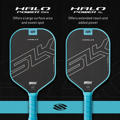 Selkirk Sport SLK Halo Raw Carbon Fiber Pickleball Paddle | Designed in The USA | Choose The T700 Raw Carbon Fiber Power, 18k Ultraweave Control, or Aramid Fiber Linkweave Thermoformed Pro