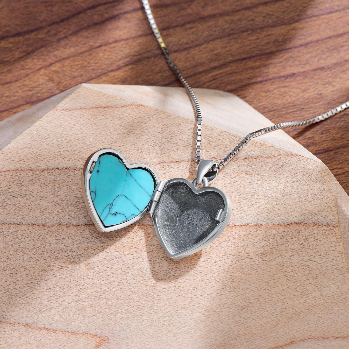 Sunflower Locket Necklace for Women S925 Sterling Silver Sunflower Custom Lockets Necklace That Holds Pictures Jewelry Birthday Gifts