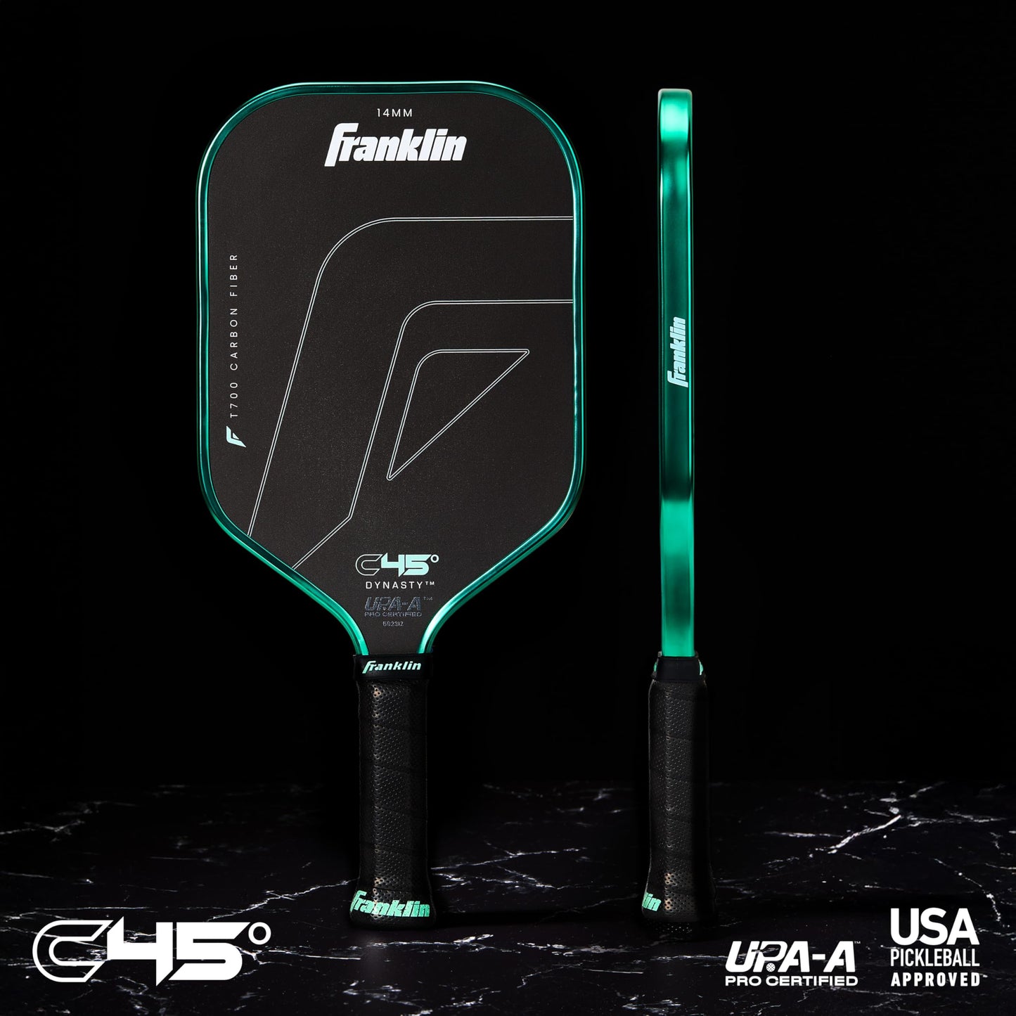 Franklin Sports PRO Pickleball Paddles – C45 Carbon Fiber Series - Official USAP + UPA Approved – Pro Player Design
