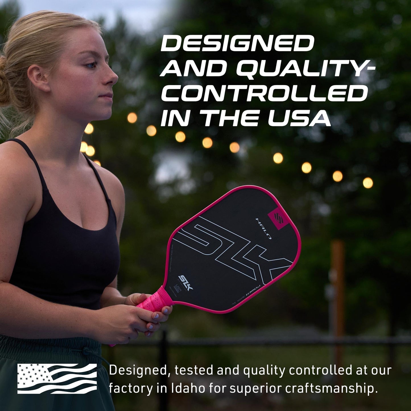 Selkirk Sport SLK Halo Raw Carbon Fiber Pickleball Paddle | Designed in The USA | Choose The T700 Raw Carbon Fiber Power, 18k Ultraweave Control, or Aramid Fiber Linkweave Thermoformed Pro