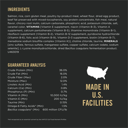 Purina Pro Plan High Protein Cat Food With Probiotics for Cats, Chicken and Rice Formula - 16 lb. Bag