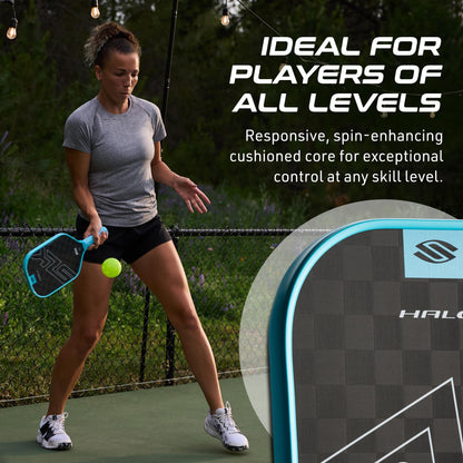 Selkirk Sport SLK Halo Raw Carbon Fiber Pickleball Paddle | Designed in The USA | Choose The T700 Raw Carbon Fiber Power, 18k Ultraweave Control, or Aramid Fiber Linkweave Thermoformed Pro