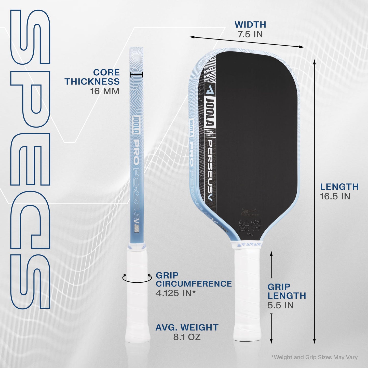 JOOLA Pro V Pickleball Paddle - 14mm/16mm - Raw Carbon Fiber Textured Surface - Enhanced Frame & Propulsion Core, USAPA & UPA-A Certified, NFC Chip Enabled, Premium Control & Lightweight Performance