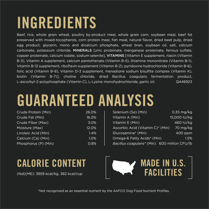 Purina Pro Plan Complete Essentials Shredded Blend Salmon and Rice Dog Food Dry Formula with Probiotics for Dogs - 33 lb. Bag