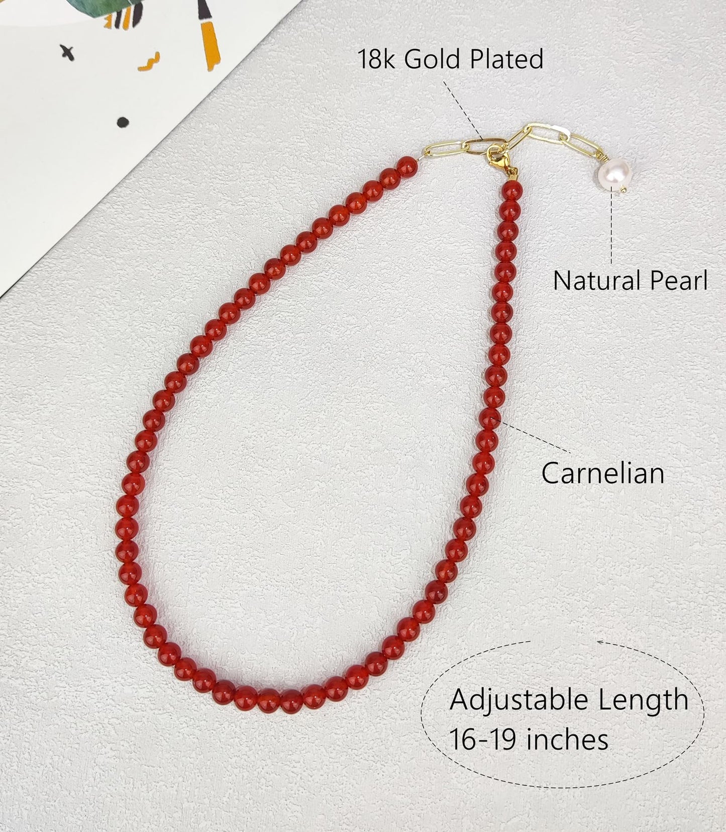 Green Aventurine Jade Necklace, Green Choker Necklace Healing Crystal Necklace with Pearl for Women, Handmade Necklaces Spiritual Jewelry for Women.