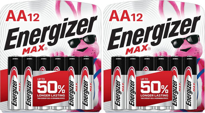 Energizer AA Batteries, MAX Double AA Battery Alkaline, 4 Count