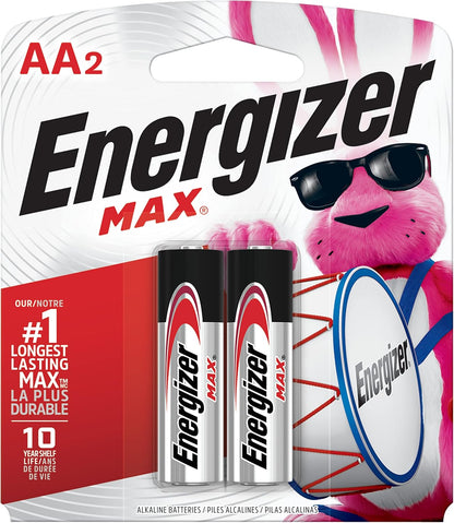 Energizer AA Batteries, MAX Double AA Battery Alkaline, 4 Count