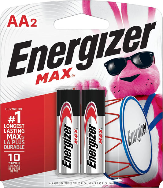 Energizer AA Batteries, MAX Double AA Battery Alkaline, 4 Count