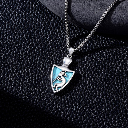 PROESS Sterling Silver Kokopelli Necklace Southwestern Jewelry Gifts for Men Women