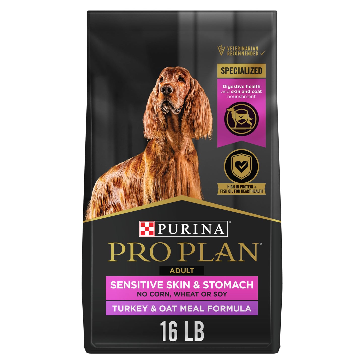 Purina Pro Plan Sensitive Skin and Stomach Dog Food Small Breed, Adult Salmon & Rice Formula - 4 lb. Bag