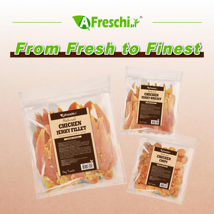 AFreschi Natural Chicken Fillet Jerky 16 oz, Dog Treats, All Natural, Grain-Free, High-Protein, Low Fat, Healthy & Easily Digestible