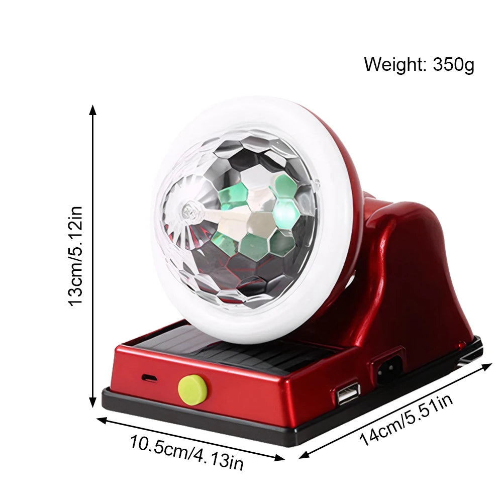 GlowOrb™ Waterproof Rotating Disco Ball Light – Colorful LED Magic for Parties & Events