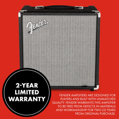 Fender Rumble 40 V3 Bass Amp for Bass Guitar, 40 Watts, with 2-Year Warranty Speaker, with Overdrive Circuit and Mid-Scoop Contour Switch
