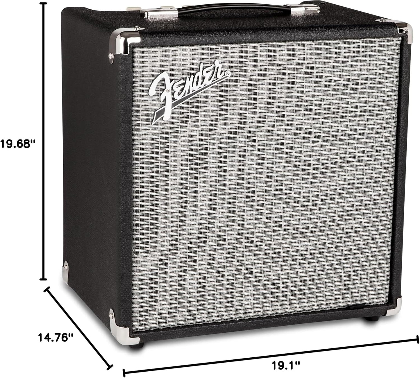 Fender Rumble 25 V3 Bass Amplifier, Bass Combo Amp, 25 Watts, with 2-Year Warranty, 8 Inch Speaker, with Overdrive Circuit and Mid-Scoop Contour Switch